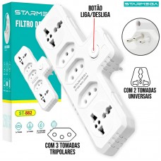 Extensão Elétrica 5 Tomadas ST-882 Starmega